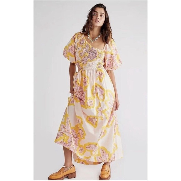 Free People Dresses & Skirts - NWOT Free People Karina Midi Dress Size Medium